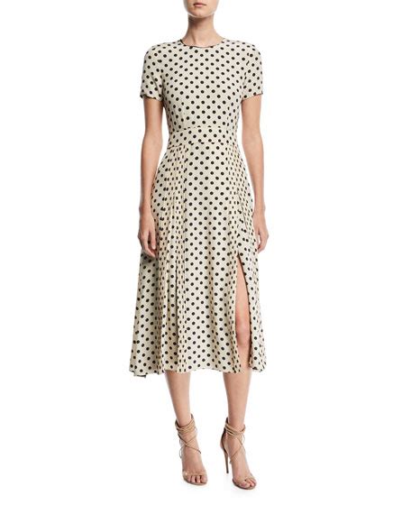 burberry short sleeve dotted long dress|Burberry short sleeve button up.